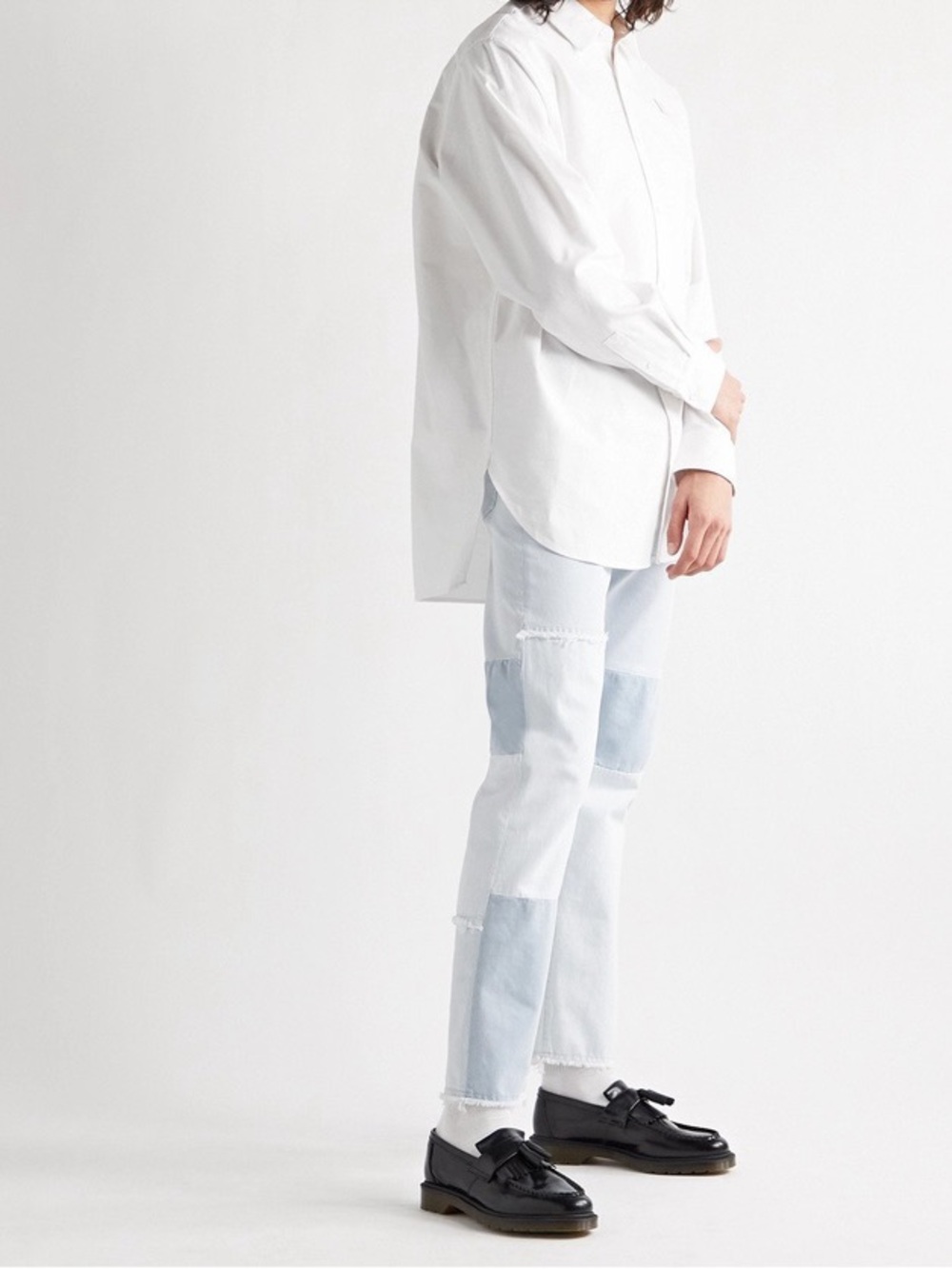 ACNE STUDIOS Saco Ox Oversized Logo-Appliquéd Cotton Oxford Shirt XS